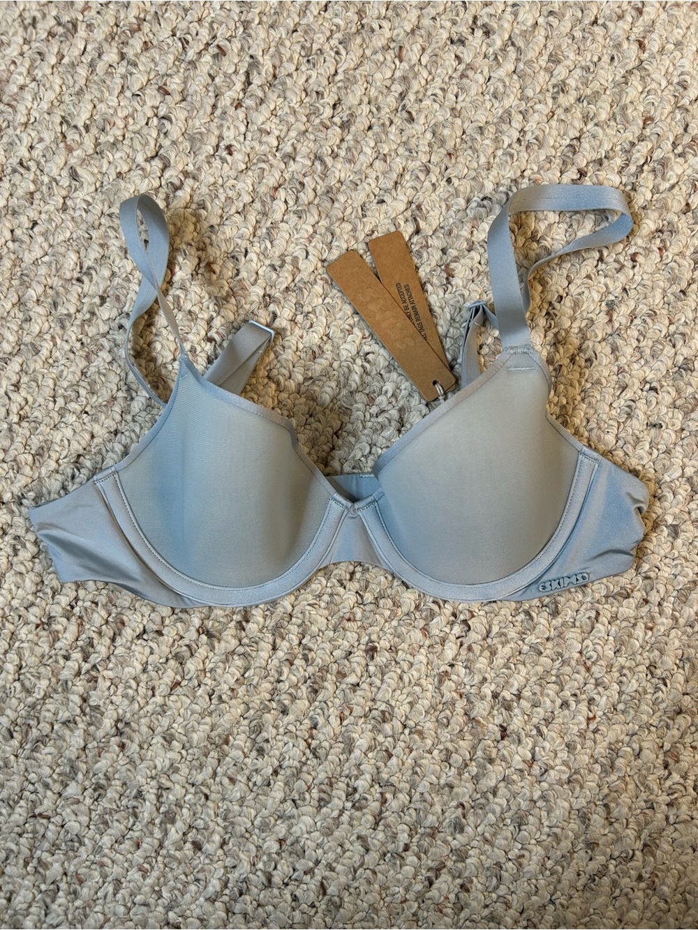 NWT Skims Weightless Demi Bra Color Denim Size 34A